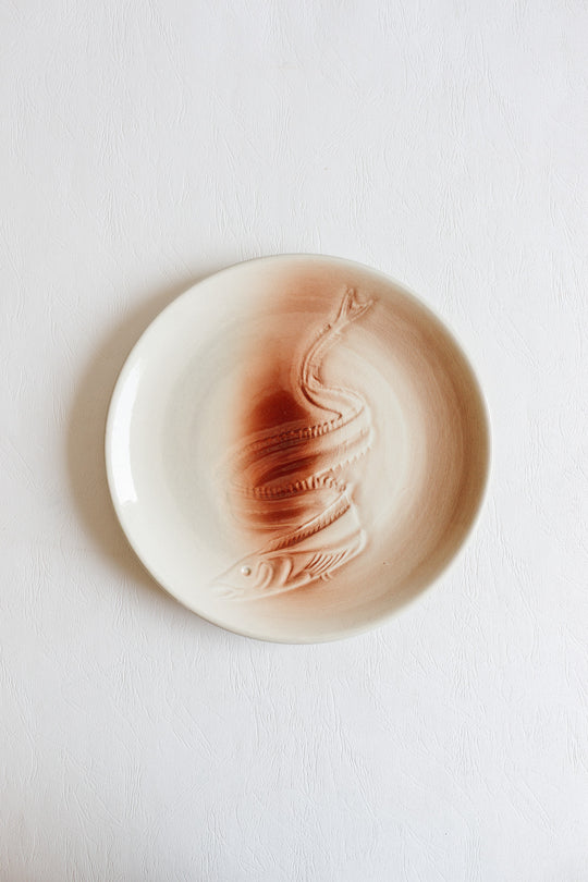 1940s french st. Amand "trinité" plates, set of 6