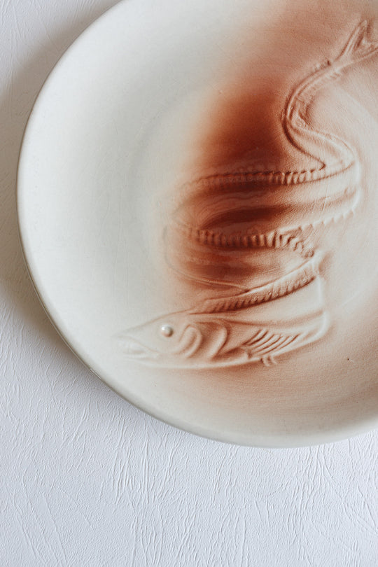 1940s french st. Amand "trinité" plates, set of 6