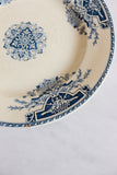 antique french blue and white plates