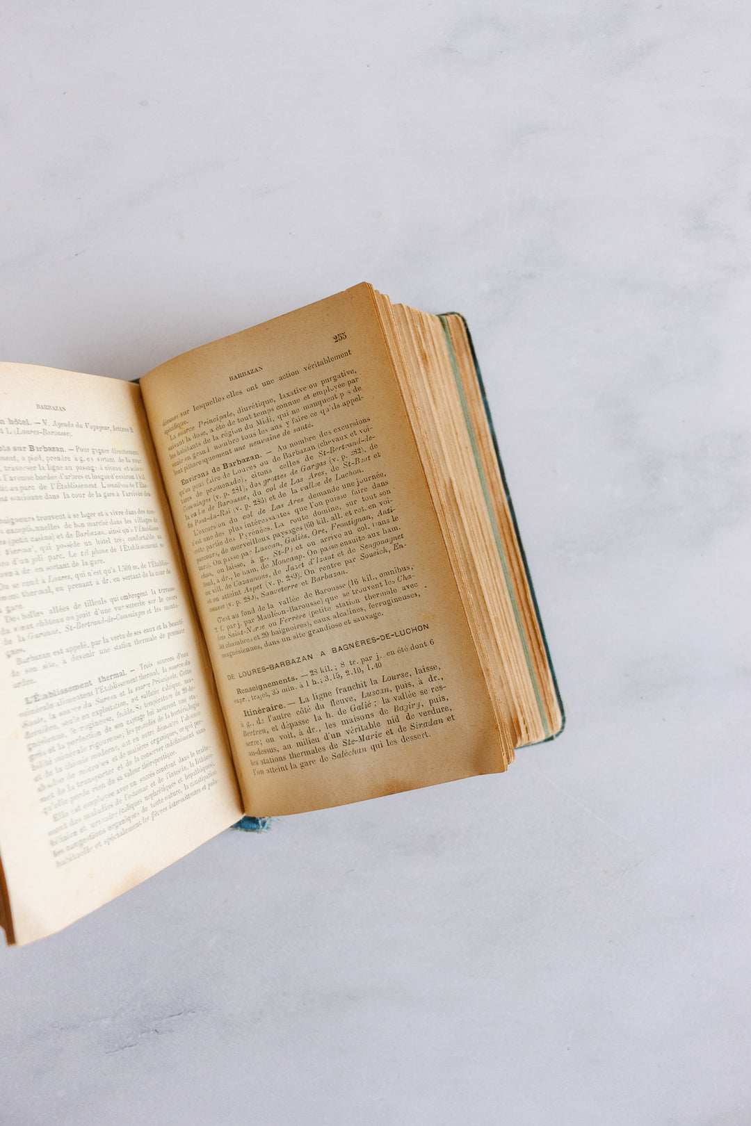 antique french "guide conty" travel book