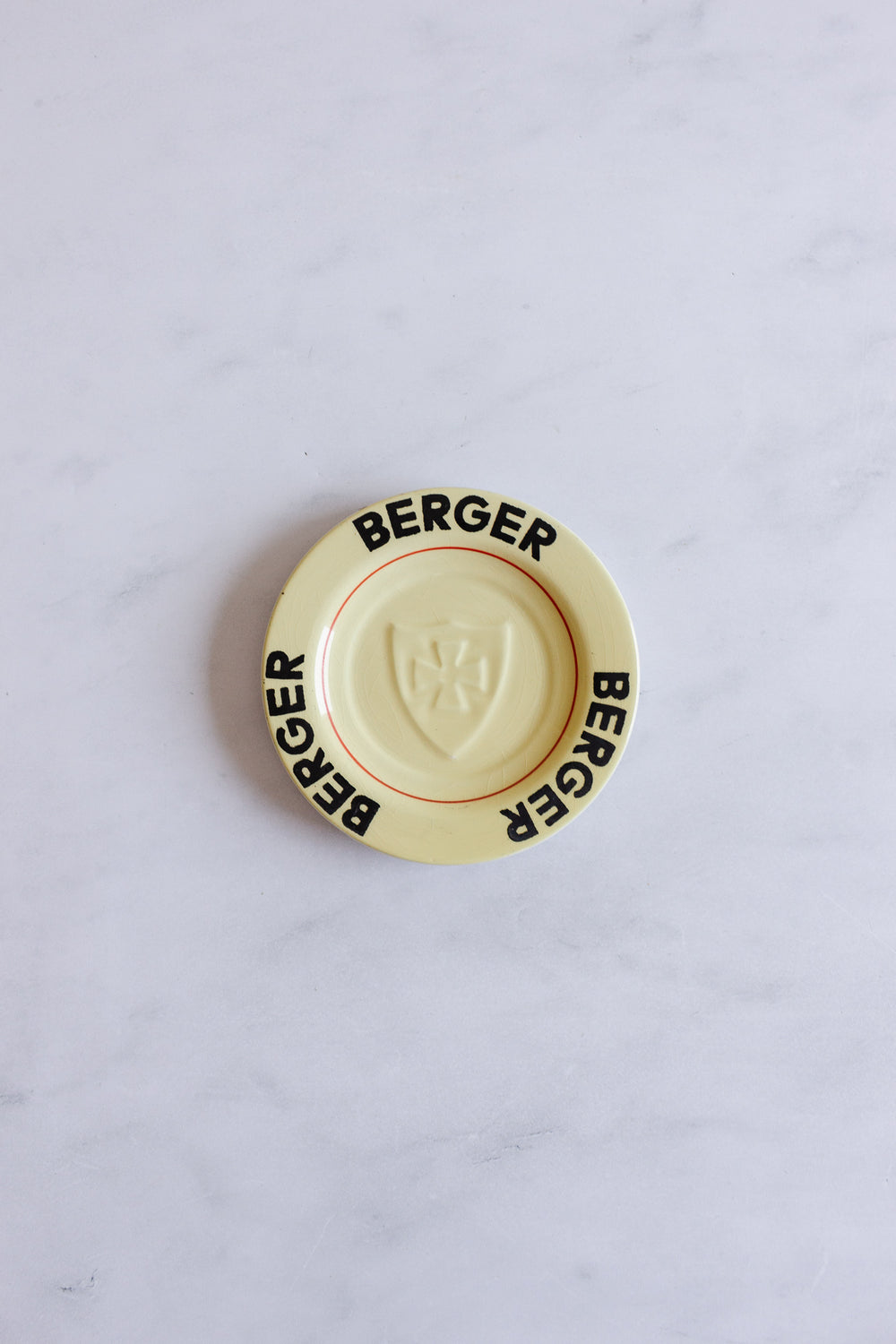 vintage french advertising ashtray, “Berger”