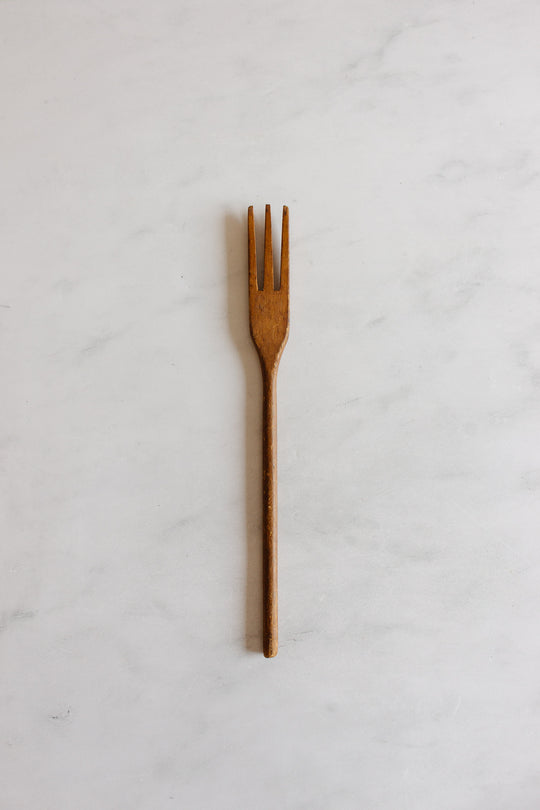 set of 4 vintage french wood kitchen utensils