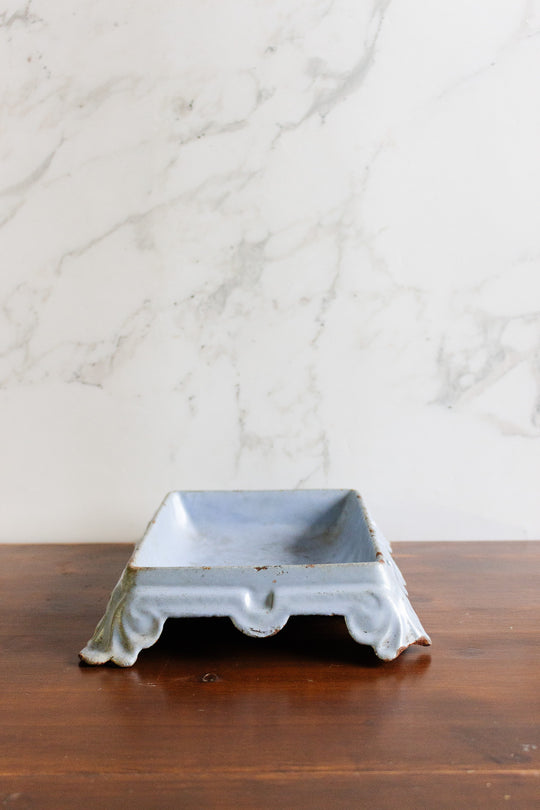 antique french cast iron spitoon