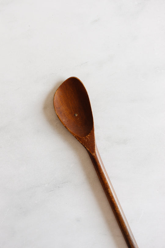 set of 4 vintage french wood kitchen utensils