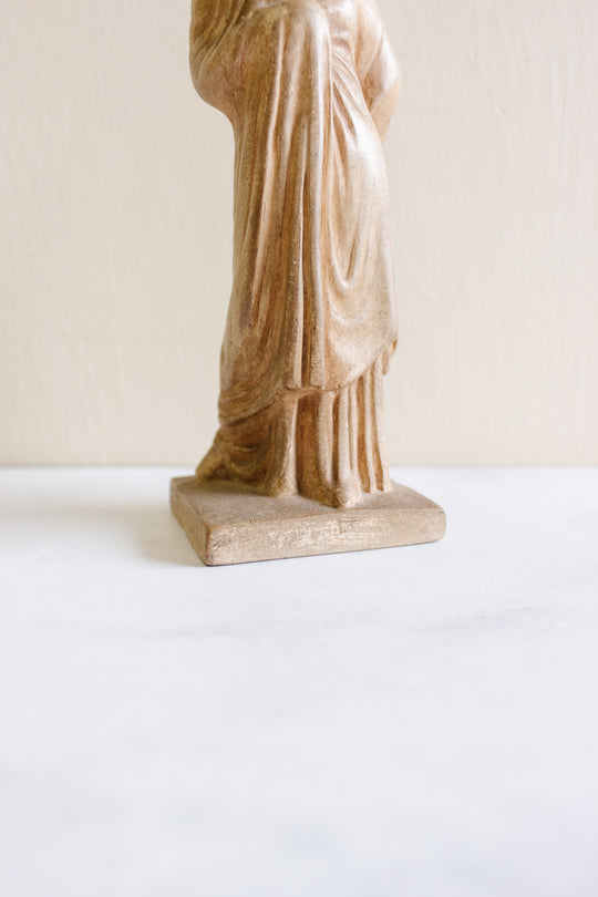 vintage French plaster Grecian sculpture