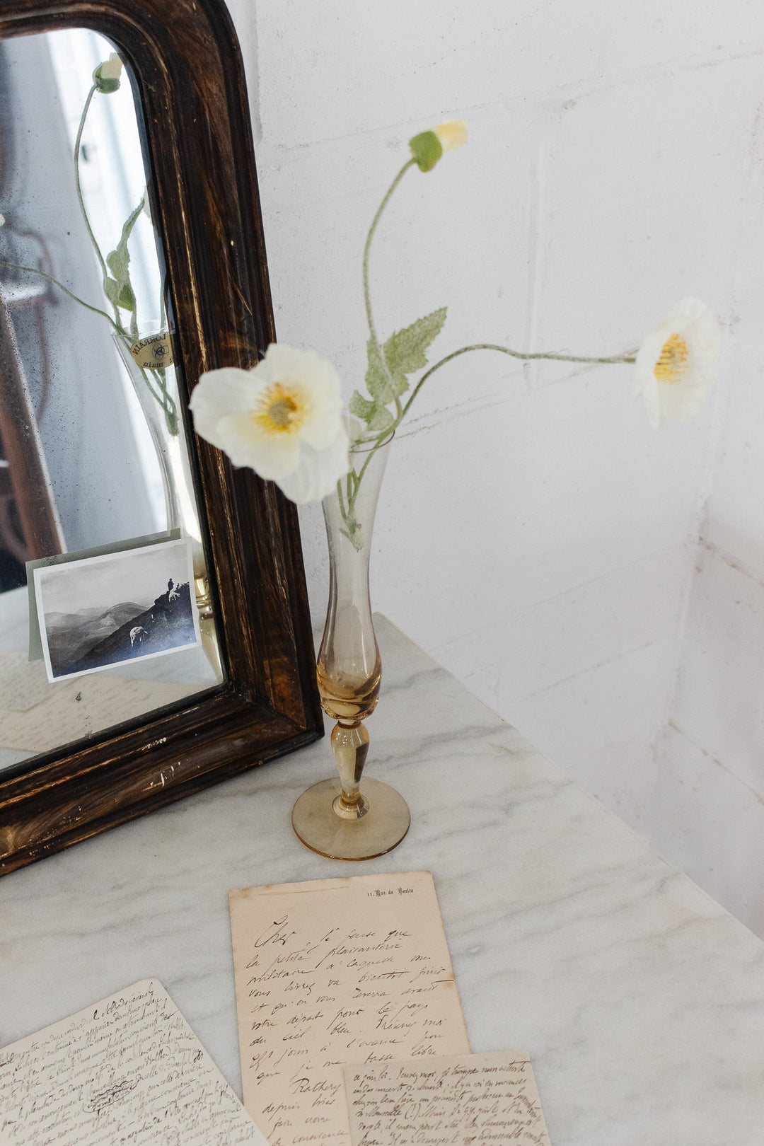 vintage french "art lorraine" glass solifore vase