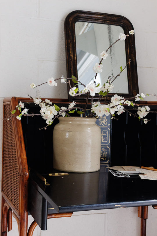 antique french stoneware crock