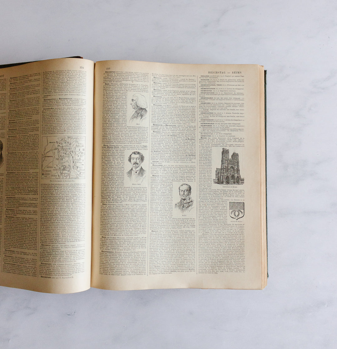 Turn of the century french “larousse Paris” encyclopedia