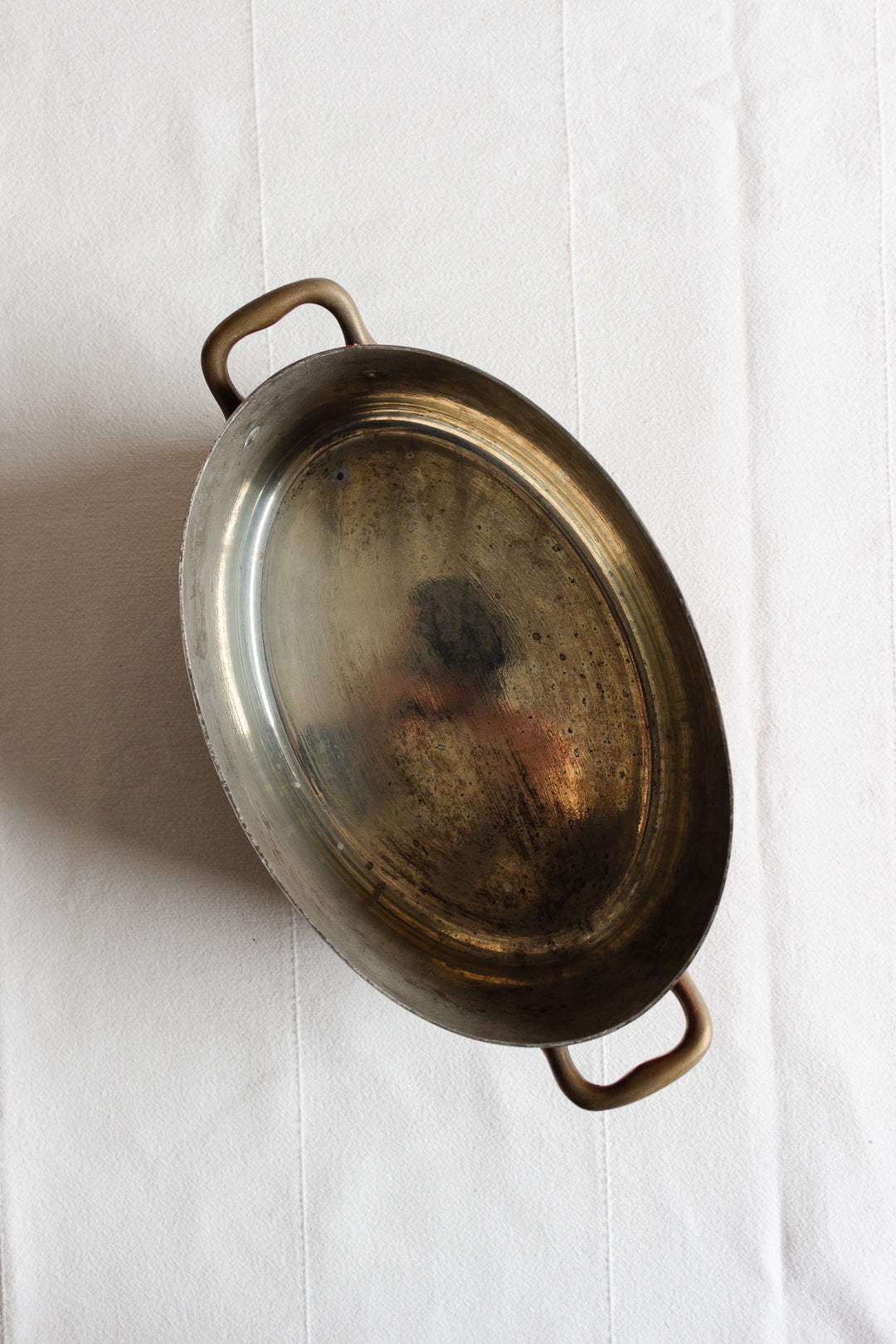 vintage french copper casserole pot