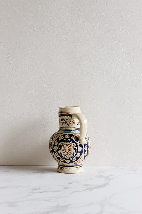 midcentury german stoneware pitcher
