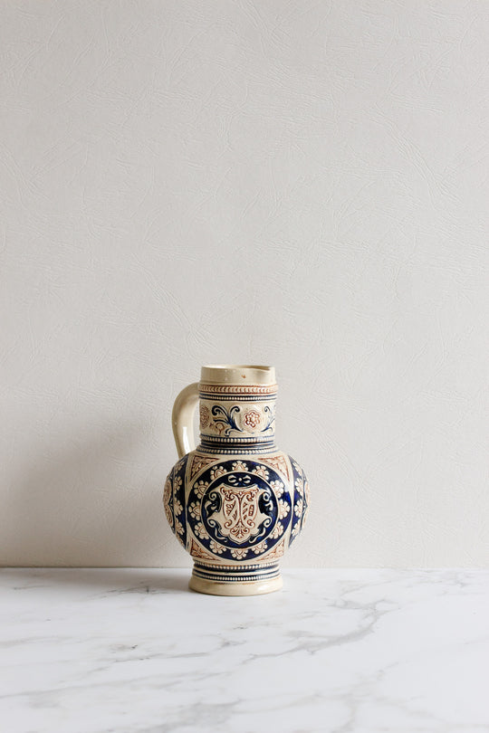 midcentury german stoneware pitcher