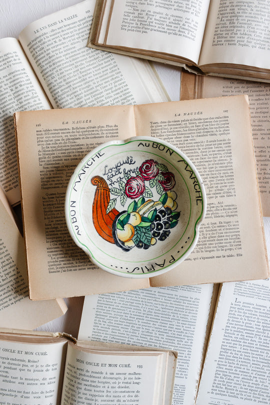 vintage french "au bon marché" ashtray