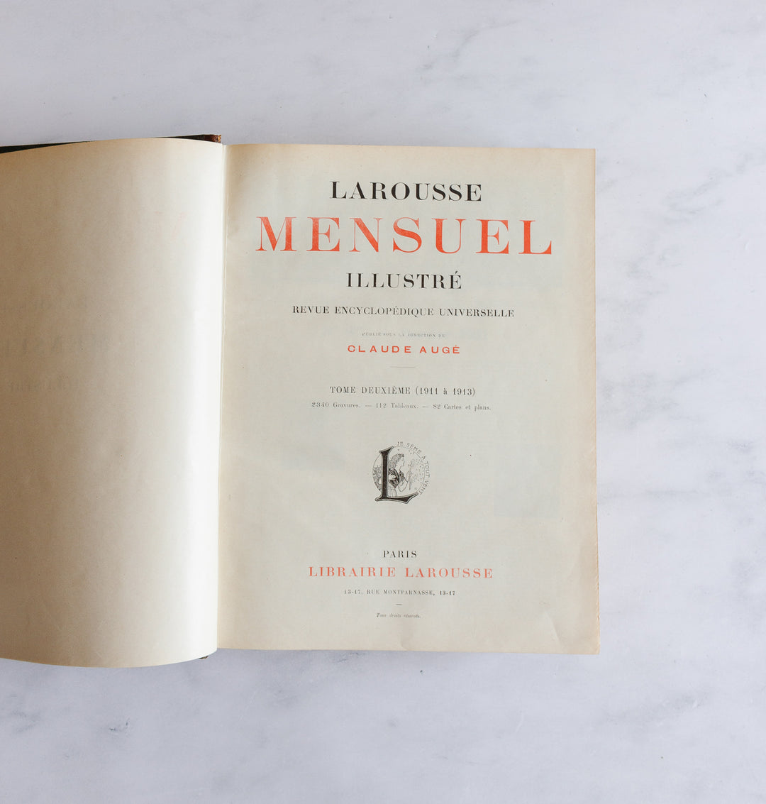 Turn of the century french “larousse Paris” encyclopedia