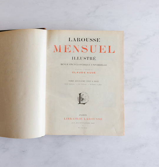 Turn of the century french “larousse Paris” encyclopedia