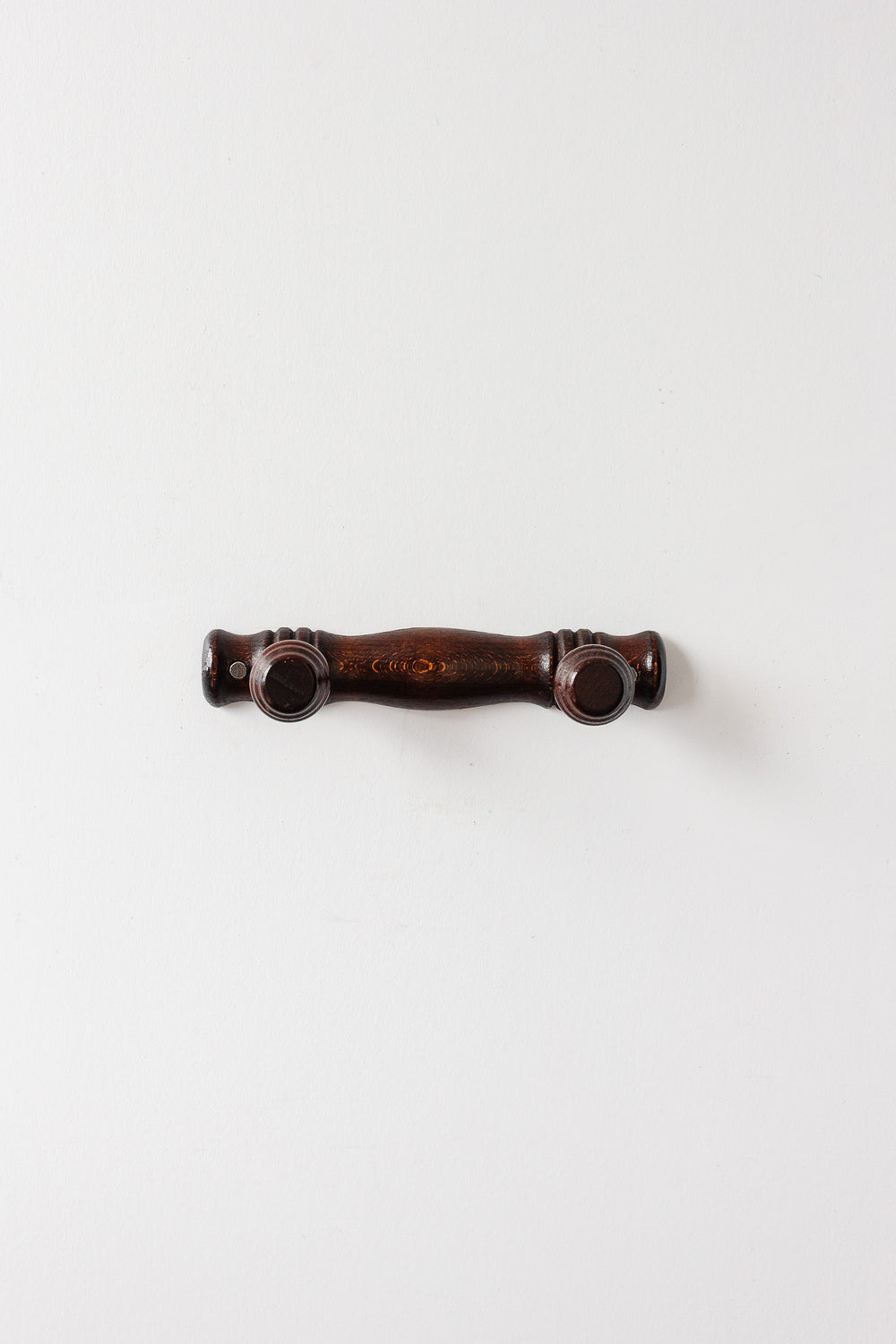 midcentury French carved wood coat rack
