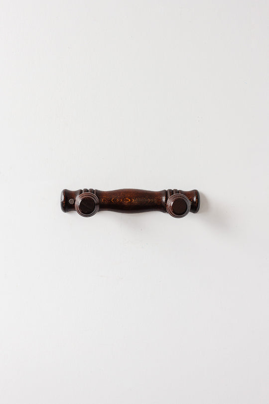 midcentury French carved wood coat rack