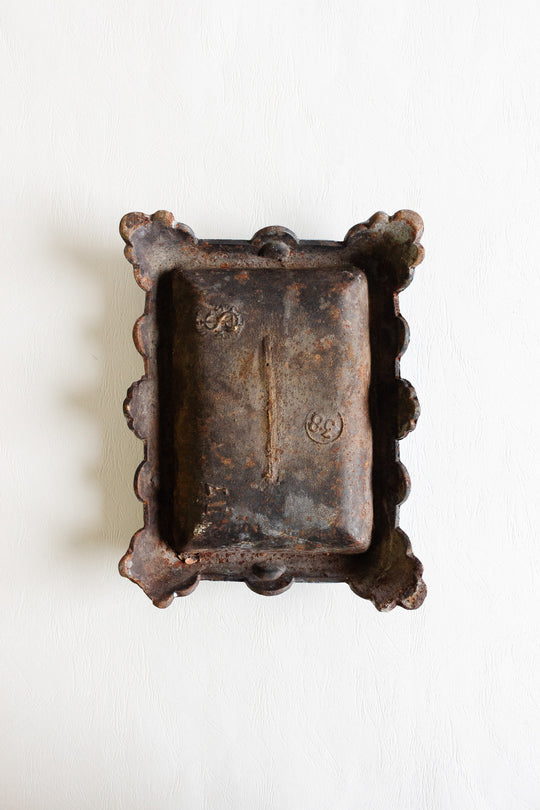 antique french cast iron spitoon