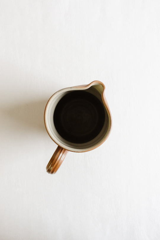 vintage french "grès de berry" stoneware pitcher