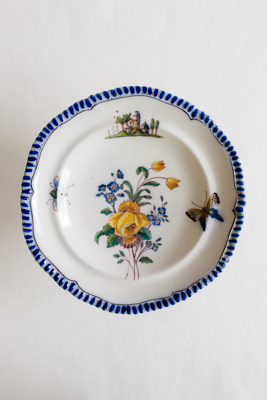 exquisite and rare antique french hand painted signed compotier