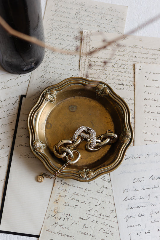 antique french heavy bronze "sous bouteille"
