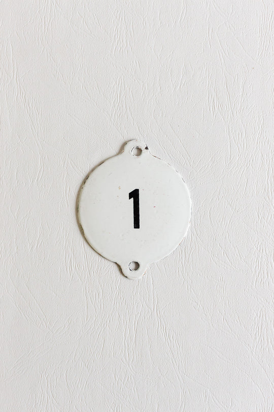 antique german enamel train sign