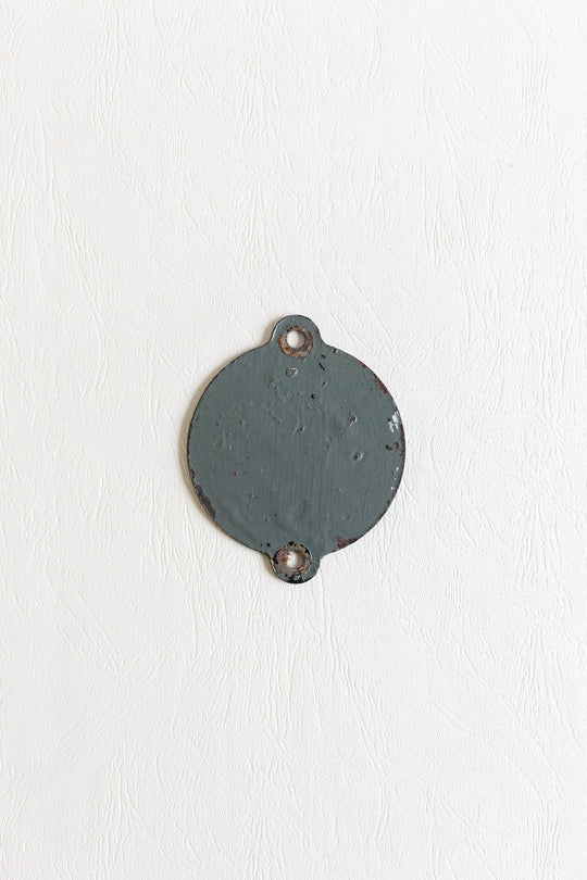 antique german enamel train sign