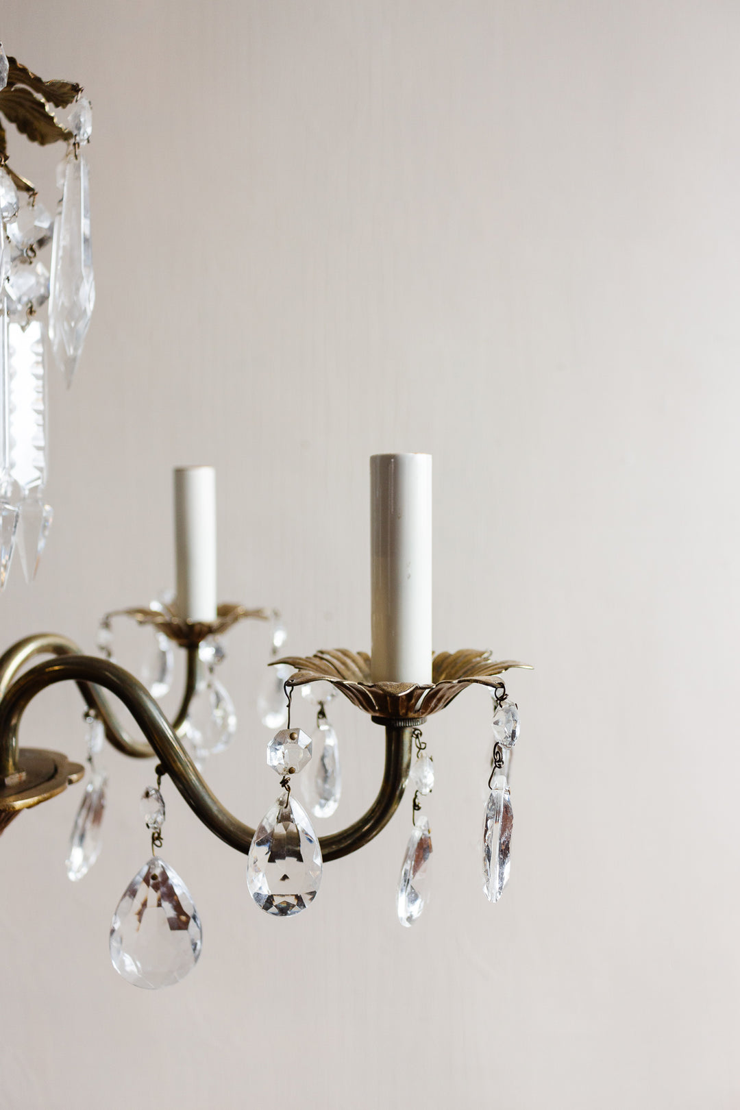 vintage French crystal chandelier
