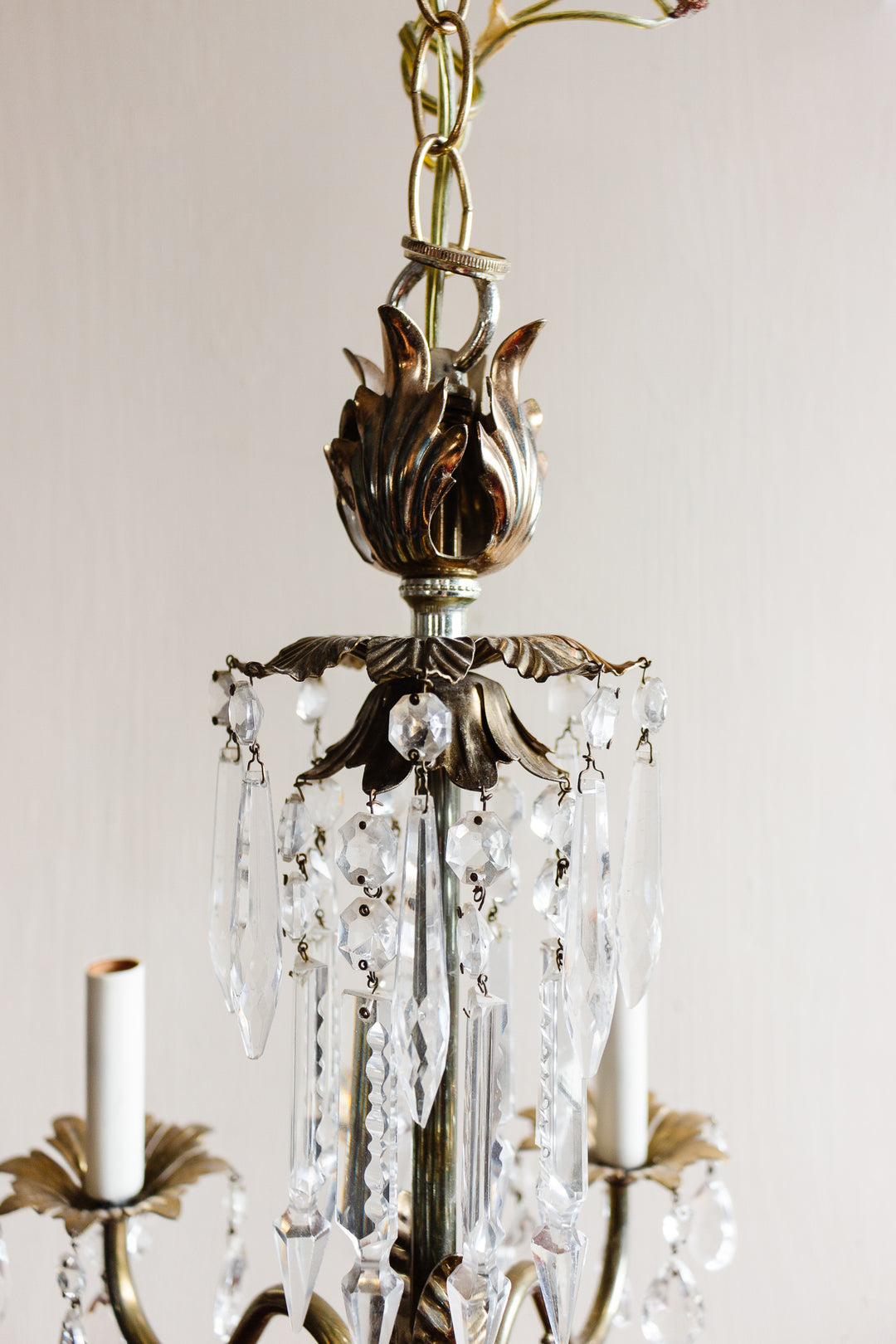 vintage French crystal chandelier