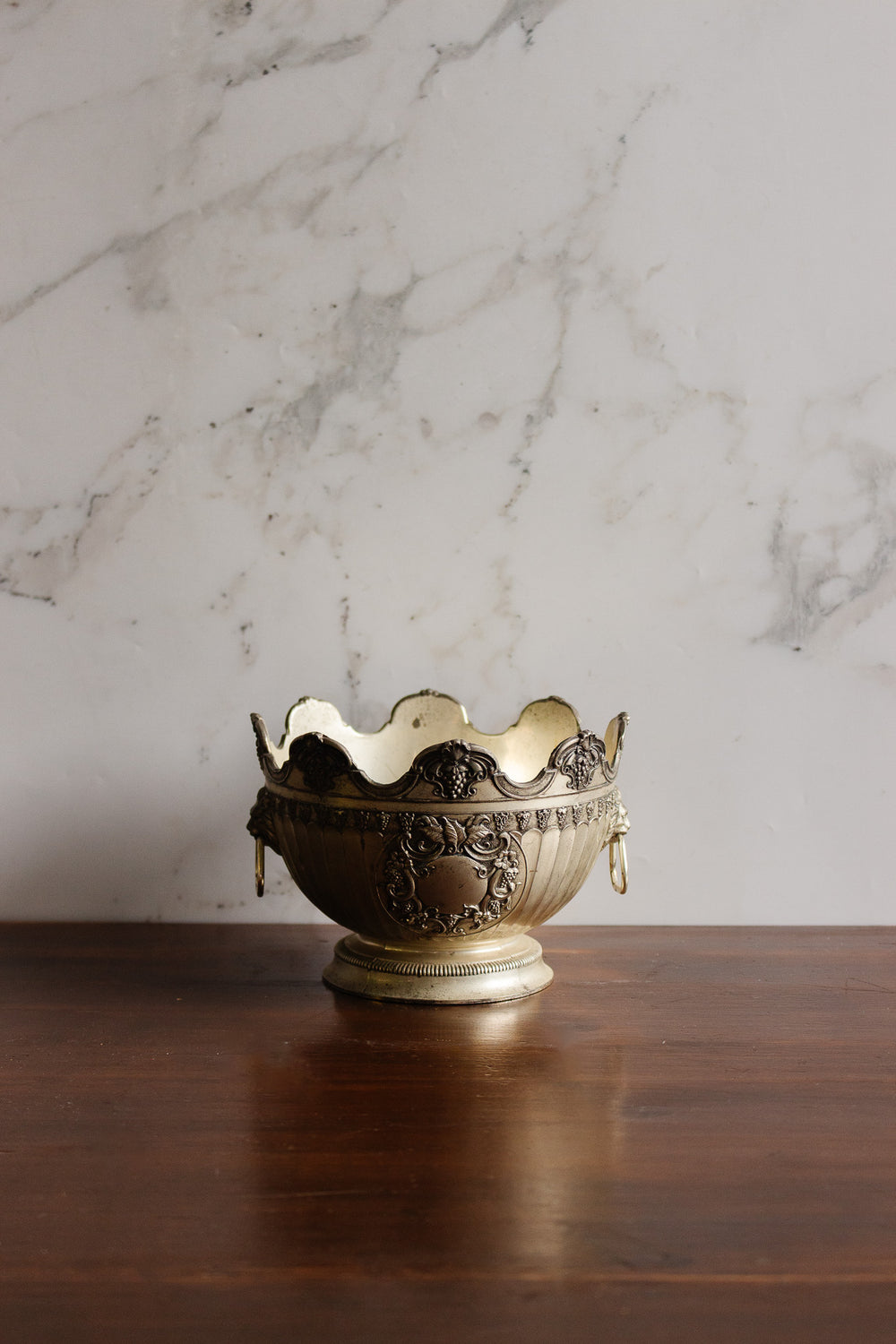 vintage silver-plated monteith bowl