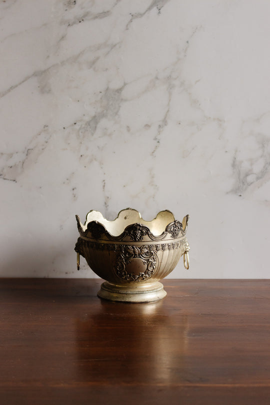 vintage silver-plated monteith bowl