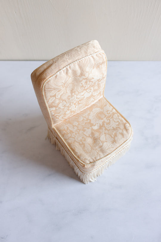 vintage french decorative miniature slipper chair