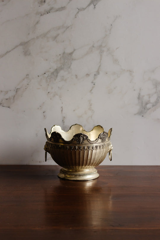 vintage silver-plated monteith bowl