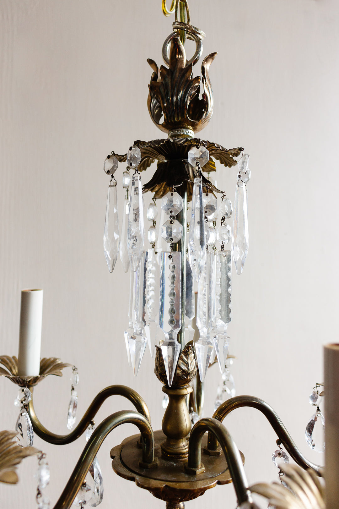 vintage French crystal chandelier