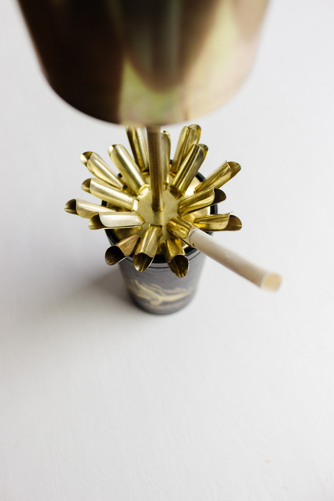 midcentury french barrel cigarette dispenser