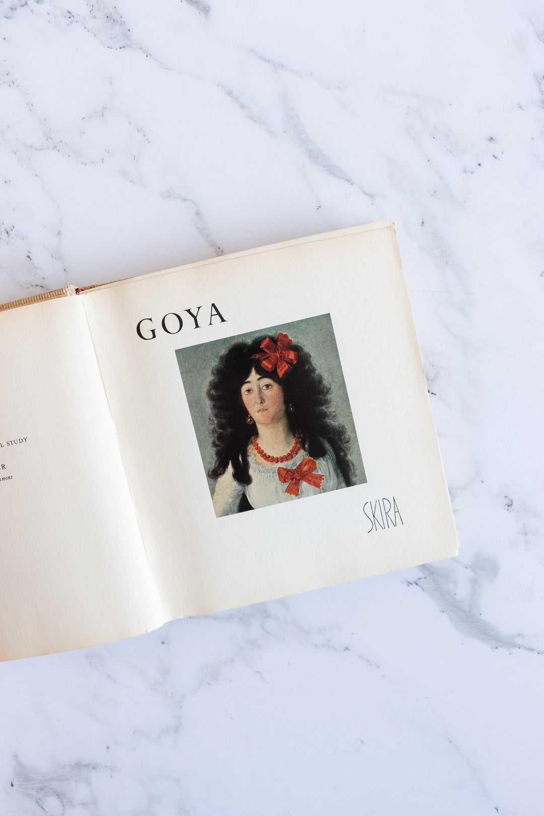 goya vintage french hardcover book