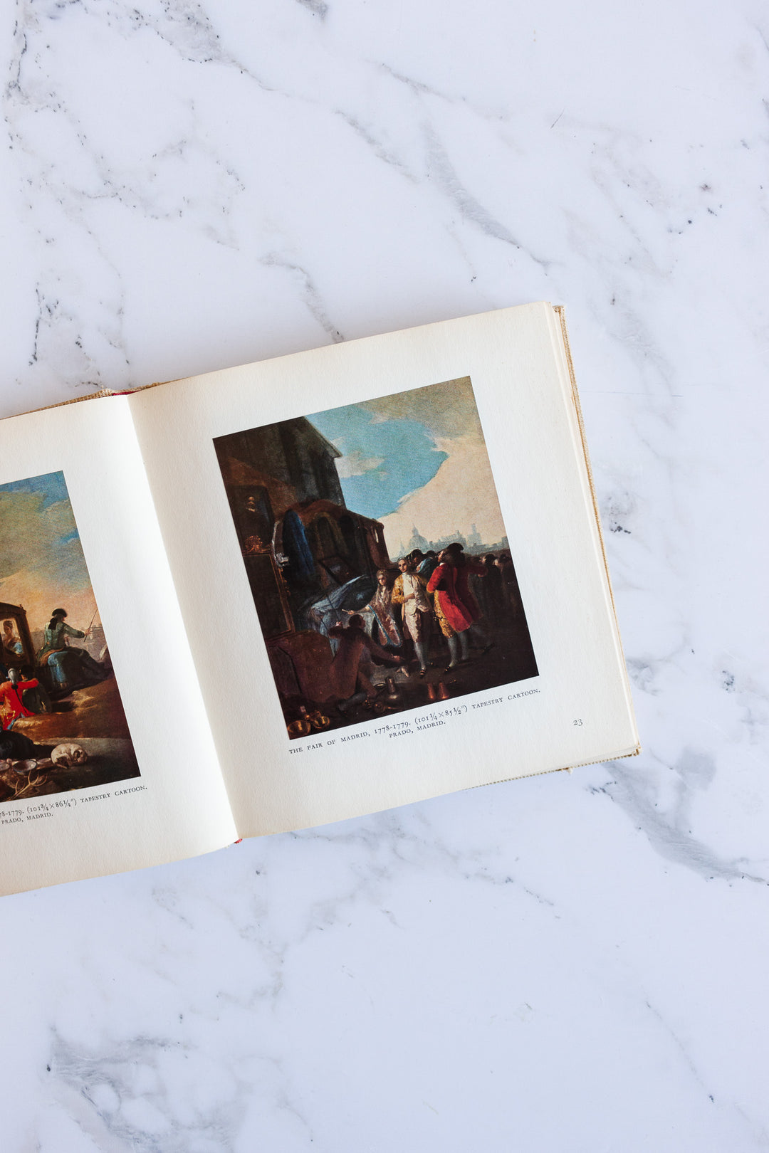 goya vintage french hardcover book