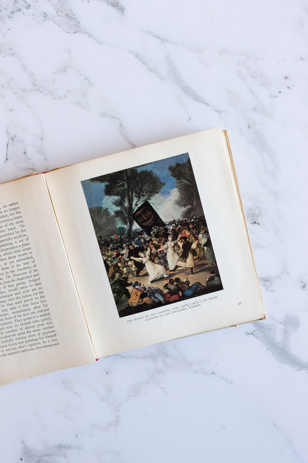 goya vintage french hardcover book