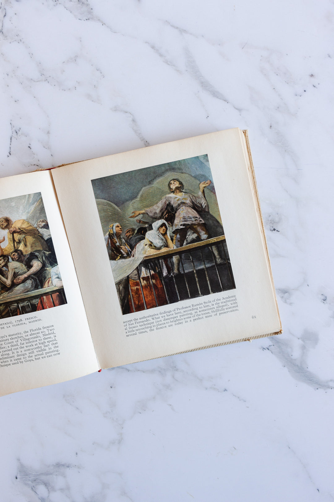 goya vintage french hardcover book