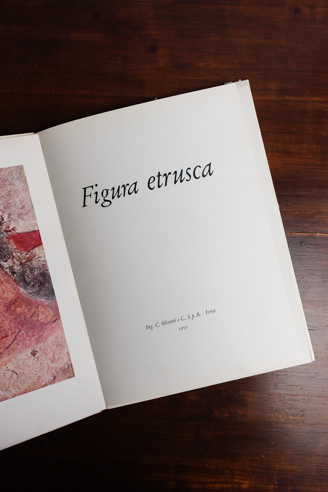 italian art book of prints "figura etrusca"