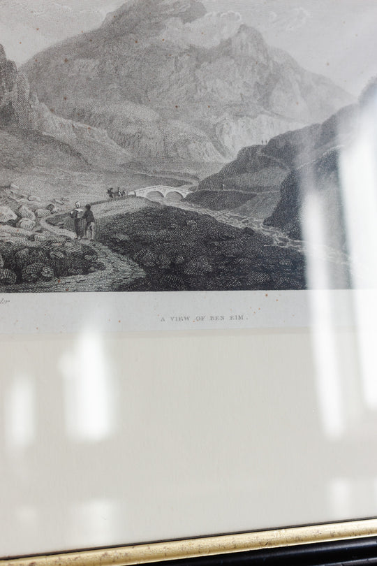 pair of antique engravings of Scotland