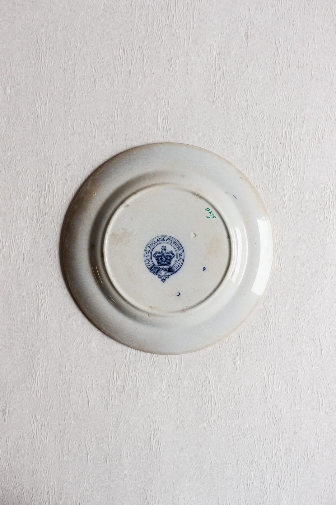 set of 9 "faïence anglaise" salad plates