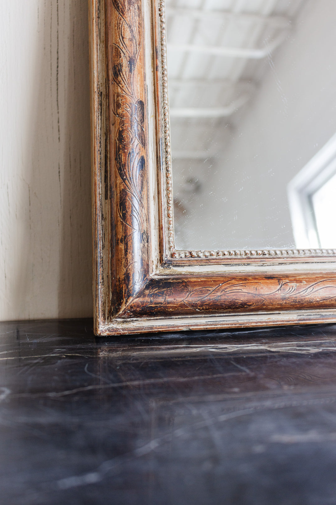 turn of the century french "petite" louis philippe mirror