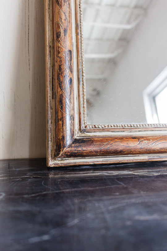 turn of the century french "petite" louis philippe mirror