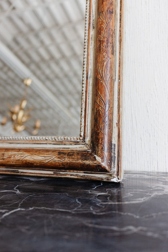 turn of the century french "petite" louis philippe mirror