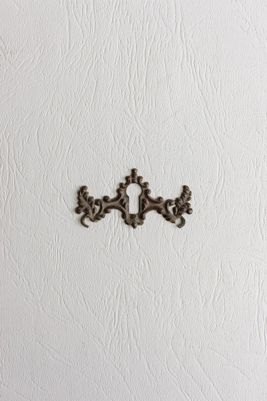 antique french keyhole escutcheons