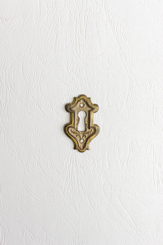 antique french keyhole escutcheons