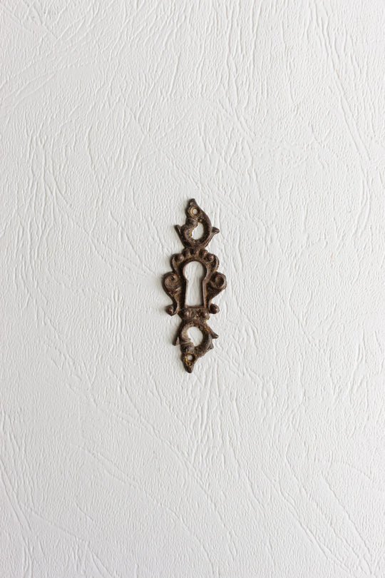 antique french keyhole escutcheons
