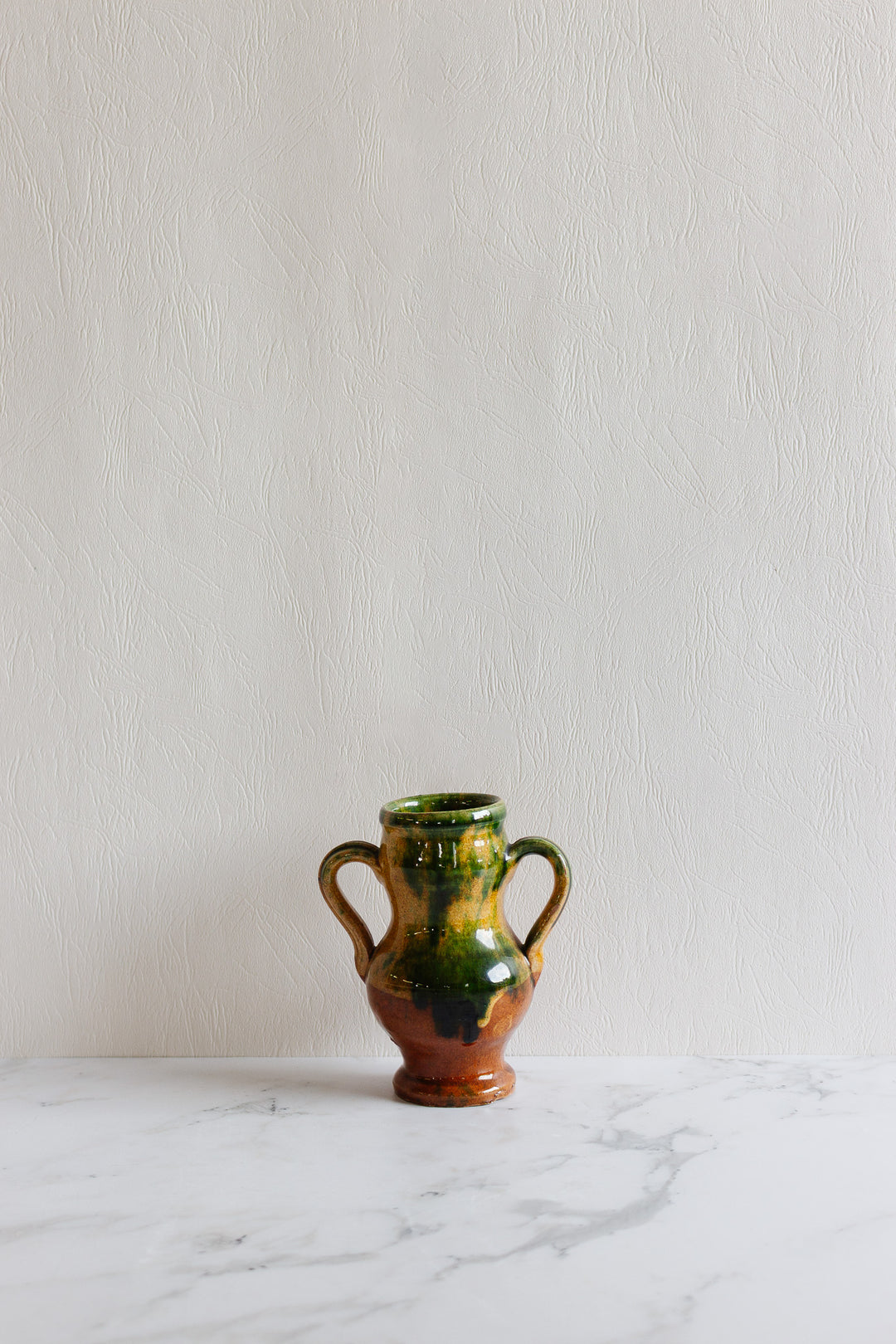 vintage french petite stoneware pitcher and vase