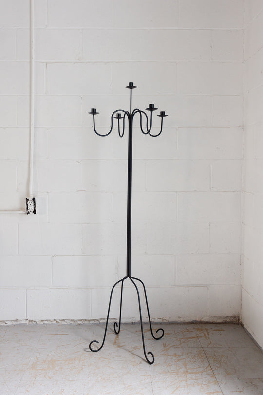 vintage sculptural floor candelabra