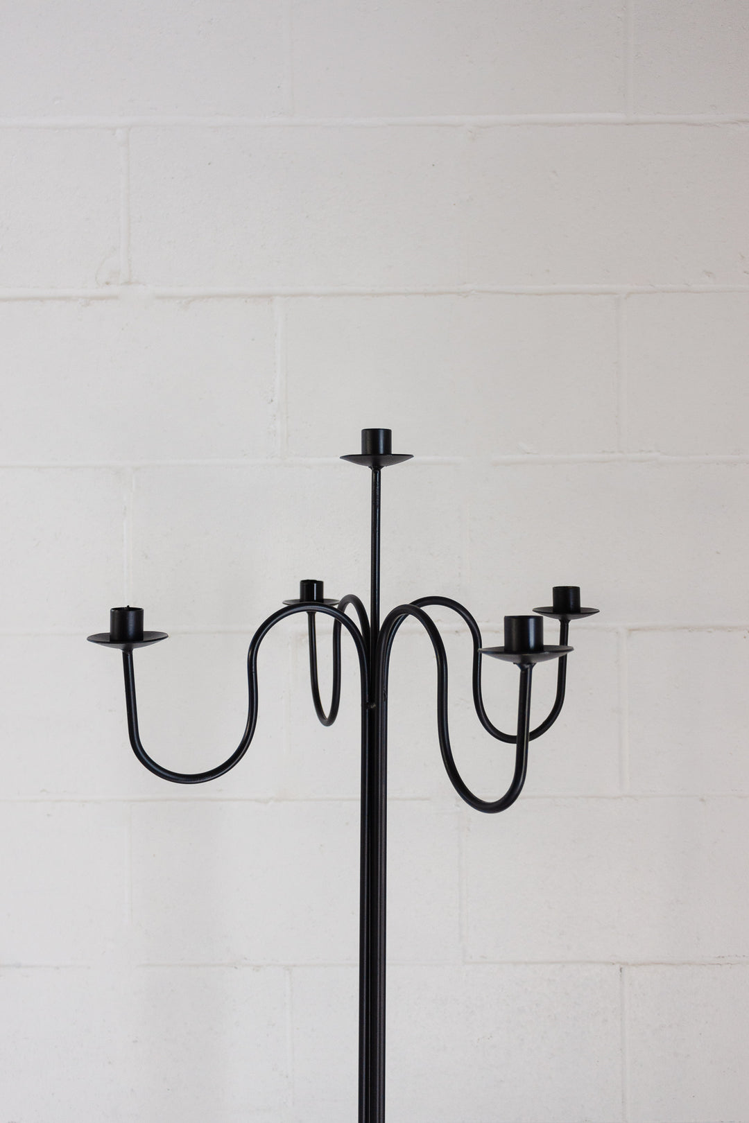 vintage sculptural floor candelabra